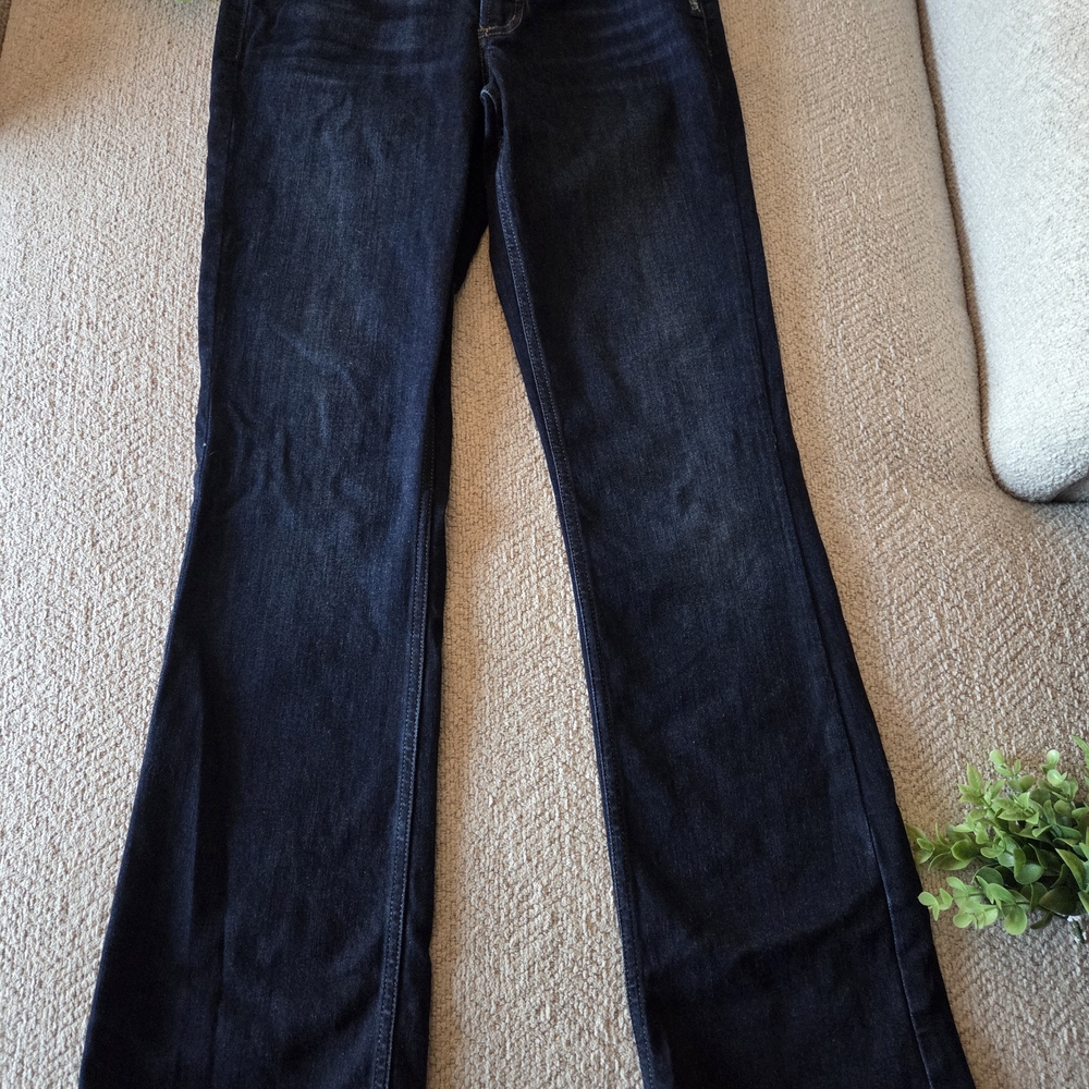 Silver Jeans Co Suki Slim Boot Jeans W27 L31 Dark Wash Mid Rise - Picture 3 of 12